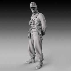 画像1: RoyalModel[RM884]1/48 WWII ドイツ戦車搭乗員 後ろで手を組む戦車兵