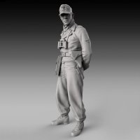 RoyalModel[RM895]1/72 WWII ドイツ戦車搭乗員 後ろで手を組む戦車兵