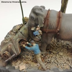 画像3: RoyalModel[RM908]1/35 WWII 私財を乗せた荷車を押す避難者 その9