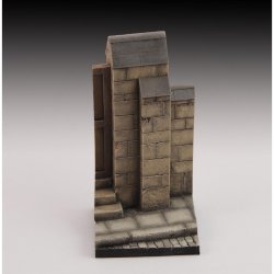 画像1: RoyalModel[RM921]1/35 ジオラマ素材 壁角と歩道のビネットベース