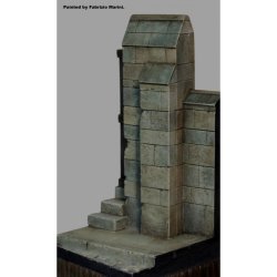 画像2: RoyalModel[RM921]1/35 ジオラマ素材 壁角と歩道のビネットベース