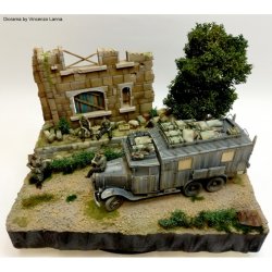 画像2: RoyalModel[RM927]1/35 ジオラマ素材 廃墟と化した建物