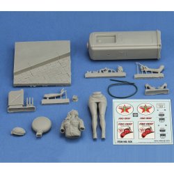 画像5: RoyalModel[RM928]1/24 ガソリンスタンドのミリタリー・ピンナップガール(75mm)