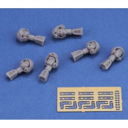 画像3: RoyalModel[RM952]1/35 現用 アメリカ軍戦車兵“ベトナム戦争”ヘッドセット(6個入)