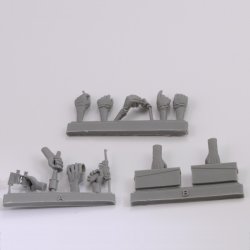 画像3: RoyalModel[RM966]1/16 WWII ドイツ ハンドアソートセット「武器を持つ手」
