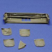 RoyalModel[RM969]1/35 WWII Sd.Kfz.9 18t重ハーフトラック FAMO用キャンバスカバー パート1