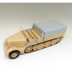 画像5: RoyalModel[RM969]1/35 WWII Sd.Kfz.9 18t重ハーフトラック FAMO用キャンバスカバー パート1