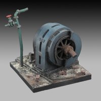 RoyalModel[RM990]1/35 ジオラマアクセサリー ビネットベース55mm×55mm WWII スターリングラードの工場内部