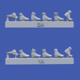 RoyalModel[RM995]1/35 WWII ドイツ・アフリカ軍団用アンクルブーツ アソートセット(12個入)
