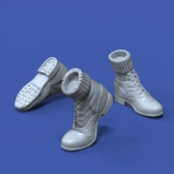 画像2: RoyalModel[RM995]1/35 WWII ドイツ・アフリカ軍団用アンクルブーツ アソートセット(12個入)