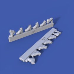 画像2: RoyalModel[RM997]1/35 WWII ドイツ軍歩兵用ハーフブーツセットNo.5