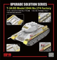 ライフィールドモデル[RFM2047]1/35 T-34/85 Mod 1944第174 工場 アングルジョイント砲塔バリエーション用グレードアップパーツセット (RFM5079用)