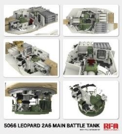 画像2: ライフィールドモデル[RFM5066]1/35 レオパルト2A6w/フルインテリア