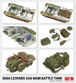 画像3: ライフィールドモデル[RFM5066]1/35 レオパルト2A6w/フルインテリア