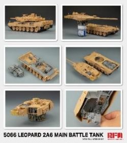 画像4: ライフィールドモデル[RFM5066]1/35 レオパルト2A6w/フルインテリア