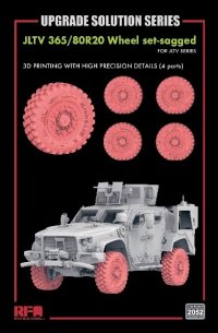 ライフィールドモデル[RFM2052]1/35 JLTV用自重変形ホイールセット (RFM5090用)