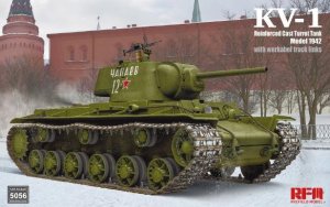 画像1: ライフィールドモデル[RFM5056]1/35 KV-1 Mod.1942装甲強化型鋳造砲塔搭載型w/可動式履帯 (1)