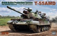 ライフィールドモデル[RFM5091]1/35 T-55AMD 中戦車w/ドローストシステム & 可動式履帯