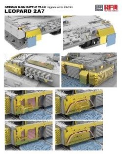 画像2: ライフィールドモデル[RFM2068]1/35 レオパルト2A7用グレードアップパーツセット (RFM5108用)