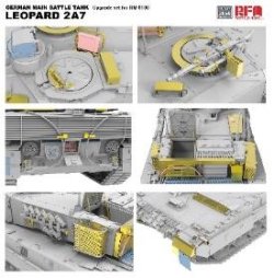 画像3: ライフィールドモデル[RFM2068]1/35 レオパルト2A7用グレードアップパーツセット (RFM5108用)