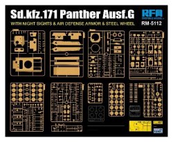 画像4: ライフィールドモデル[RFM5112]1/35 パンター G型w/赤外線暗視装置、対空追加装甲 & スチールホイール装備