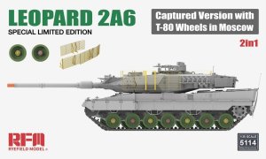 画像1: ライフィールドモデル[RFM5114]1/35 レオパルト 2A6w/T-80転輪"モスクワで展示された鹵獲車輛"特別限定版 (1)