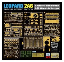 画像4: ライフィールドモデル[RFM5114]1/35 レオパルト 2A6w/T-80転輪"モスクワで展示された鹵獲車輛"特別限定版