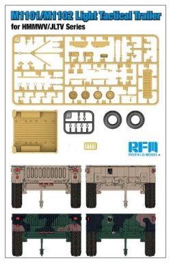 画像2: ライフィールドモデル[RFM5117]1/35 HMMVW/JLTVシリーズ用M1101/M1102 軽戦術トレーラー