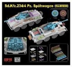 画像4: ライフィールドモデル[RFM5118]1/35 Sd.Kfz.234/4 重装甲車w/フルインテリア