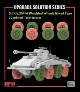 ライフィールドモデル[RFM2078]1/35 Sd.Kfz.234/4用自重変形ホイール トレッドパターン混合タイプ
