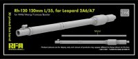 ライフィールドモデル[RFM2095]1/35 レオパルト 2A6/A7用Rh-120 120mm L/553D プリンター製砲身(ライフィールド/モン/タミヤ/ボーダー用)