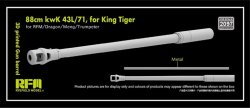 画像1: ライフィールドモデル[RFM2097]1/35 キングタイガー用88mm kwK43 L/713D プリンター製砲身(ライフィールド/ドラゴン/モン/トランペッター用)