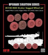 ライフィールドモデル[RFM2111]1/35 M1128 ストライカーMGS用自重変形ホイールセット (自重変形 x 6、自重変形 & 滑り止めチェーン装着 x 2)