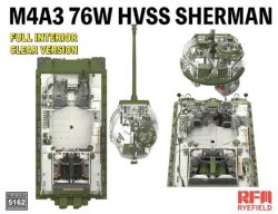 画像4: ライフィールドモデル[RFM5162]1/35 M4A3 シャーマン 76Ww/フルインテリア クリアバージョン