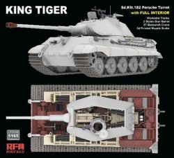 画像3: ライフィールドモデル[RFM5165]1/35 Sd.Kfz.182 キングタイガー"ポルシェ砲塔"w/2t簡易クレーン &連結組立可動式履帯 (フルインテリア)