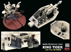画像4: ライフィールドモデル[RFM5165]1/35 Sd.Kfz.182 キングタイガー"ポルシェ砲塔"w/2t簡易クレーン &連結組立可動式履帯 (フルインテリア)
