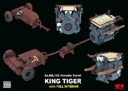 画像7: ライフィールドモデル[RFM5165]1/35 Sd.Kfz.182 キングタイガー"ポルシェ砲塔"w/2t簡易クレーン &連結組立可動式履帯 (フルインテリア)