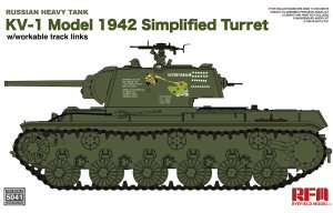 画像1: ライフィールドモデル[RFM5041] 1/35 KV-1 Mod.1942 溶接砲塔型  w/可動式履帯 (1)