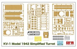 画像2: ライフィールドモデル[RFM5041] 1/35 KV-1 Mod.1942 溶接砲塔型  w/可動式履帯