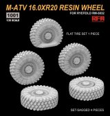 ライフィールドモデル[RFM1001]1/35 M-ATV MRAP用レジン製16.0 x R20 ホイールセット