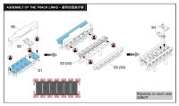 ライフィールドモデル[RFM5044]1/35 M4 シャーマン VVSS用T62タイプ 連結組立可動式履帯 （ファイアフライVc/M3/M4A1/M4A4/M4前期型用)