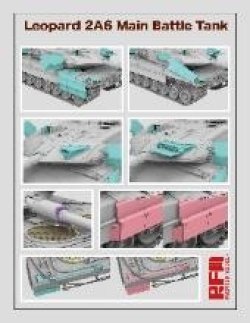 画像2: ライフィールドモデル[RFM5065]1/35 レオパルド2A6 主力戦車 w/可動式履帯