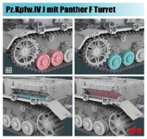 ライフィールドモデル[RFM5068]1/35 IV号戦J型w/パンターF砲塔