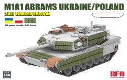 画像1: ライフィールドモデル[RFM5106]1/35 M1A1 エイブラムス ウクライナ /ポーランド軍w/コンタークト1 ERA 2 in 1