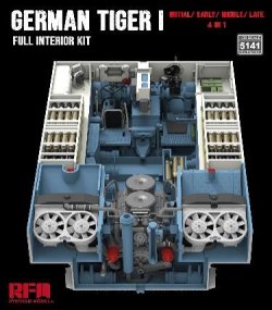 画像3: ライフィールドモデル[RFM5141]1/35 タイガーI用フルインテリア キット 極初期/前期/中期/後期 4 in 1