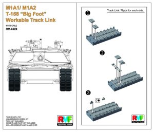 画像1: ライフィールドモデル[RFM5009]1/35 現用米 M1A1/A2 エイブラムス T-158 ビッグフット 連結可動履帯 (1)