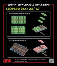 ライフィールドモデル[RFM2022]1/35 レオパルト2A5/A6/A7用 可動式 履帯セット (3Dプリンター製)
