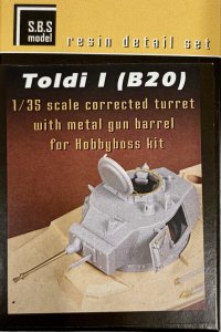 画像1: S.B.S model[SBM35016]1/35 トルディI.（B20）用砲塔メタル銃身付（ホビーボス用） (1)