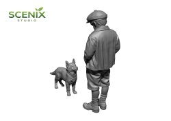 画像5: SCENIX Studio[SXCF35001]1/35 WWII 「チャイルド&パピー」ドイツの子供とジャーマン・シェパードの子犬