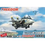 フリーダムモデルキット[FRE162060]コンパクトシリーズ：F-14A/B トムキャット/ボムキャット 米海軍 VF-84 ジョリーロジャーズ 2 in 1